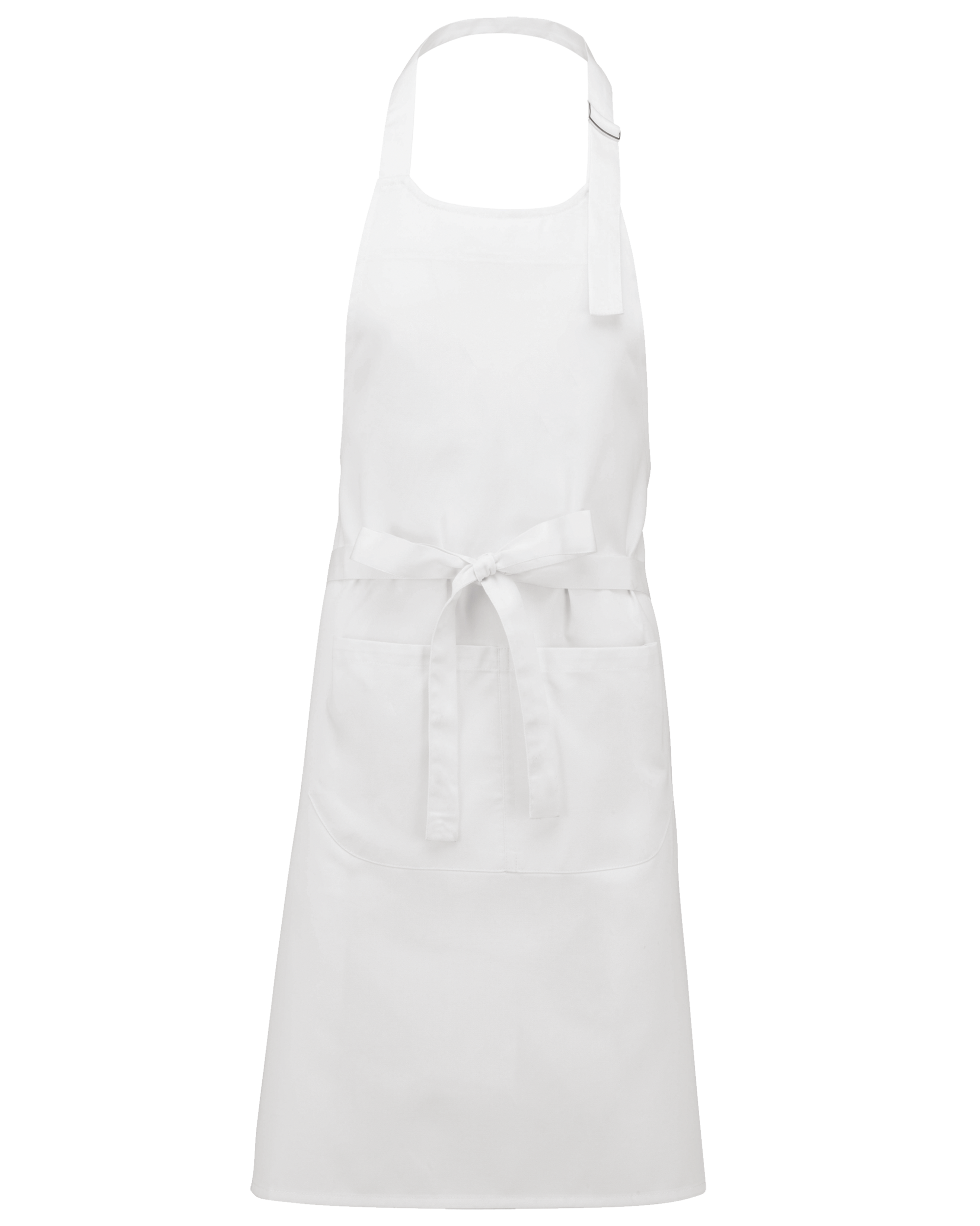 Delantal poliéster/algodón.  Lavable a altas temperaturas