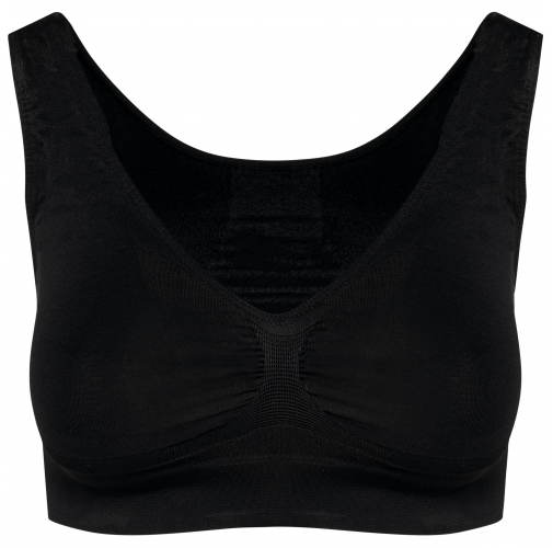 black Sujetador efecto push-up ecorresponsable sin costuras