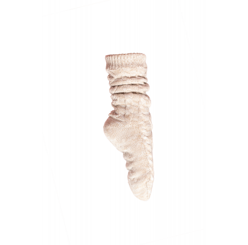 angora melange Calcetines Lounge - forro borreguito
