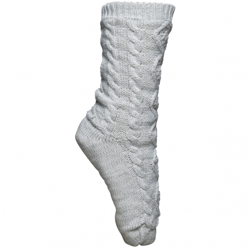 snow grey melange Calcetines Lounge - forro borreguito