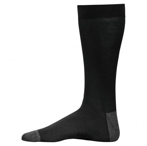 black / dark grey heather Calcetines de vestir algodón organicó mercerizado