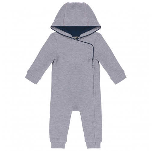 oxford grey / navy Mono con capucha bebé