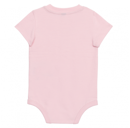 pale pink Body manga corta bebé