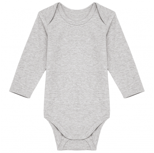 oxford grey Body de algodón bio bebé
