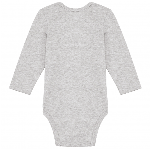 oxford grey Body de algodón bio bebé