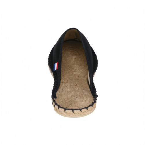 black Alpargatas tipo mule
