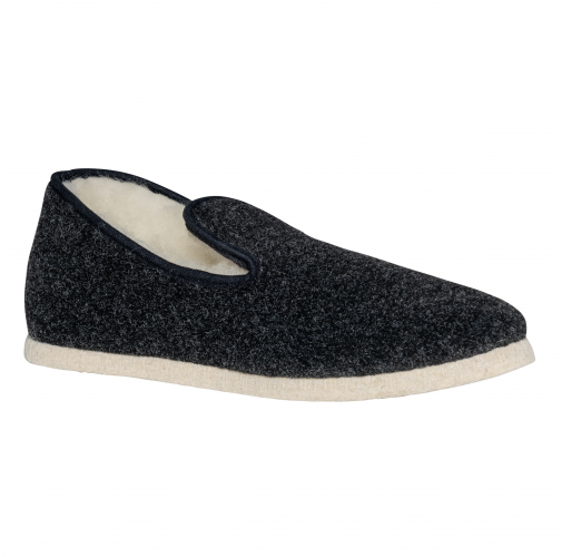 anthracite Zapatillas de estar por casa Unisex Made in France