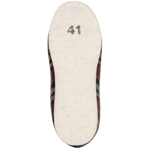 bordeaux checked Zapatillas de estar por casa Unisex Made in France