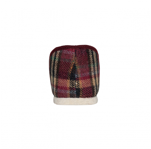 bordeaux checked Zapatillas de estar por casa Unisex Made in France