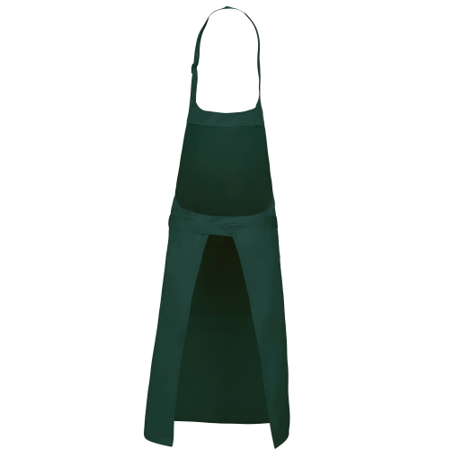 bottle green Delantal poliéster/algodón con bolsillo