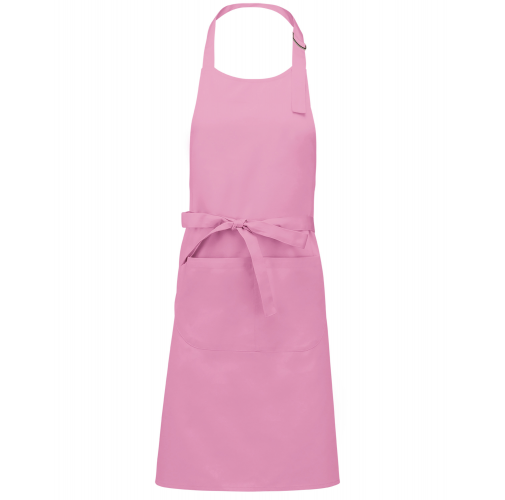 dark pink Delantal poliéster/algodón con bolsillo