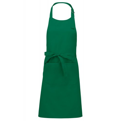 kelly green Delantal poliéster/algodón con bolsillo