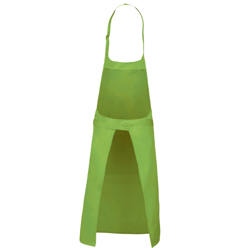 lime Delantal poliéster/algodón con bolsillo