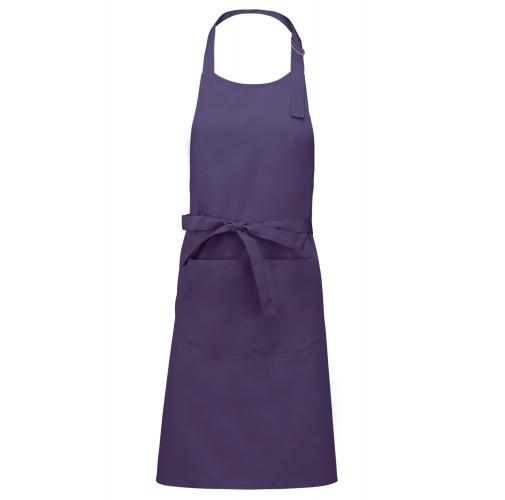 purple Delantal poliéster/algodón con bolsillo