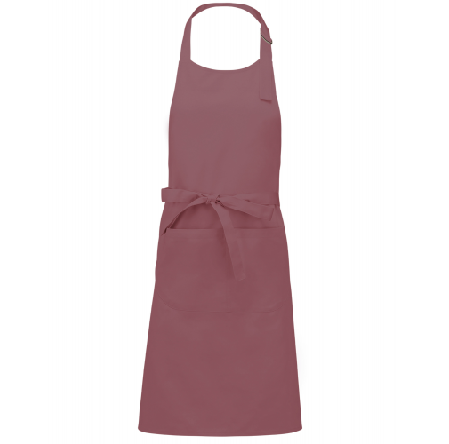 marsala Delantal poliéster/algodón con bolsillo