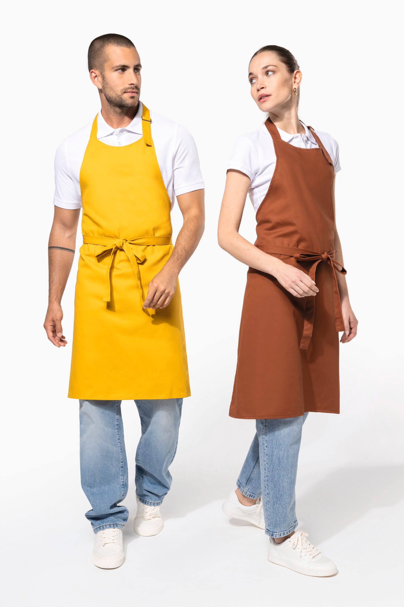 DELANTAL ALGODÓN SIN BOLSILLOS