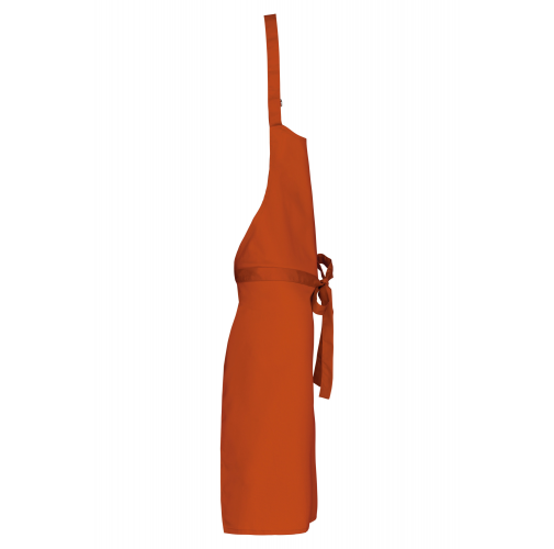burnt orange Delantal algodón sin bolsillos