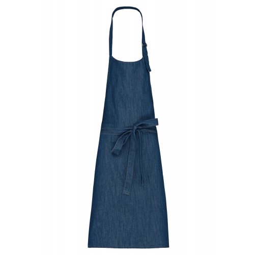 denim Delantal algodón sin bolsillos