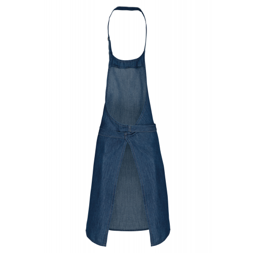 denim Delantal algodón sin bolsillos