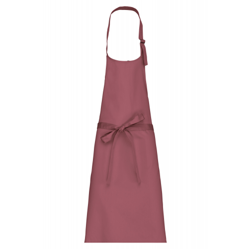marsala Delantal algodón sin bolsillos