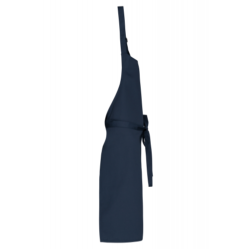 navy Delantal algodón sin bolsillos