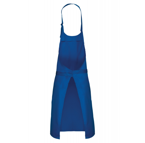 royal blue Delantal algodón sin bolsillos