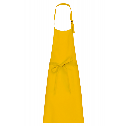 yellow Delantal algodón sin bolsillos