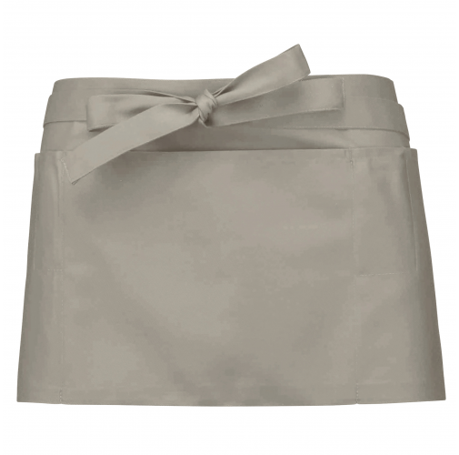 beige Delantal corto poliéster/algodón