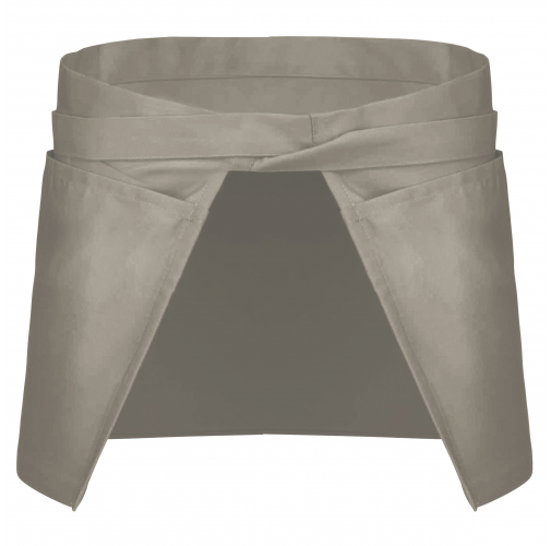 beige Delantal corto poliéster/algodón