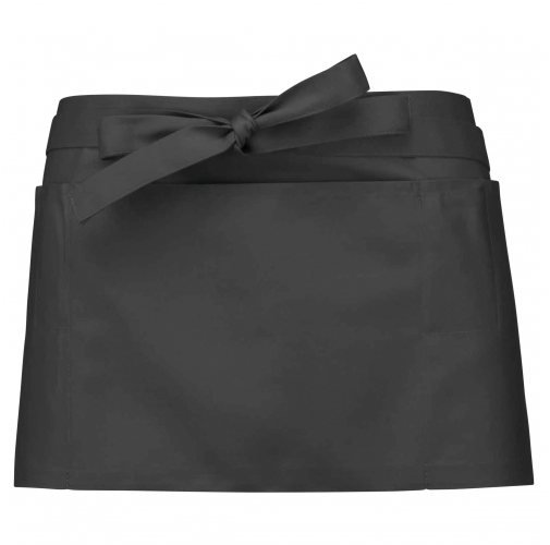 dark grey Delantal corto poliéster/algodón
