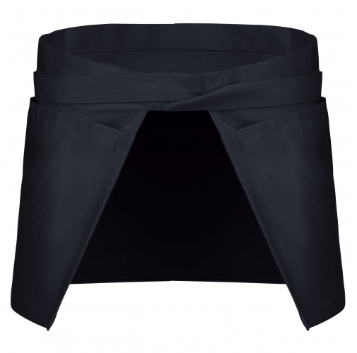 navy Delantal corto poliéster/algodón