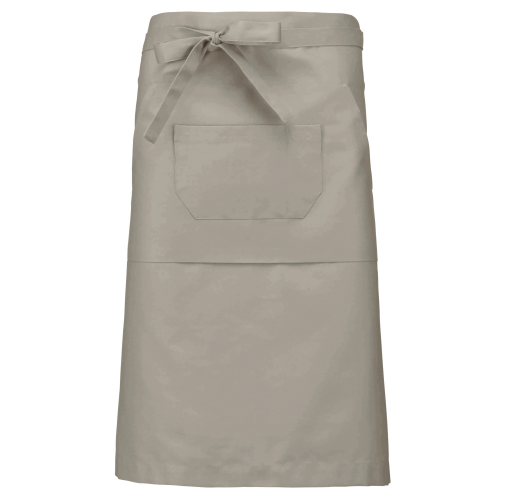 beige Delantal largo poliéster/algodón