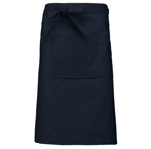 navy Delantal largo poliéster/algodón