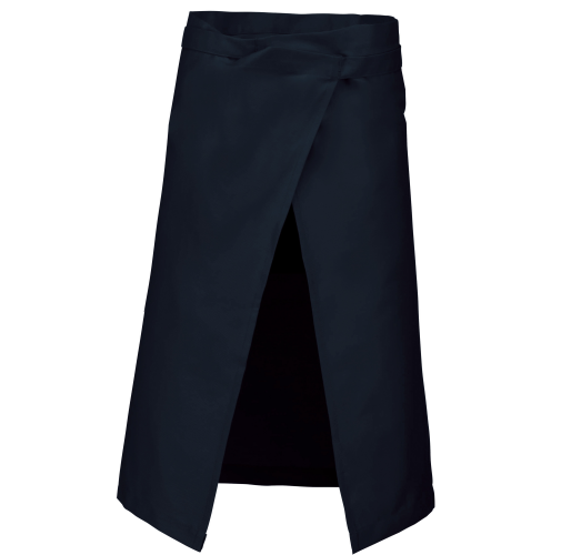 navy Delantal largo poliéster/algodón