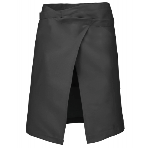 dark grey Delantal polialgodón medio largo