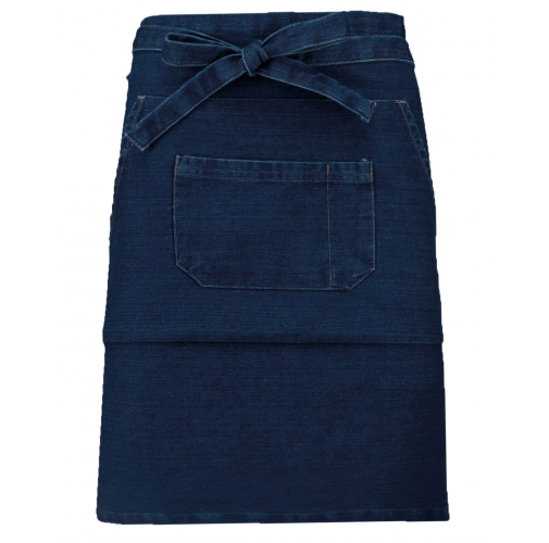 denim Delantal polialgodón medio largo