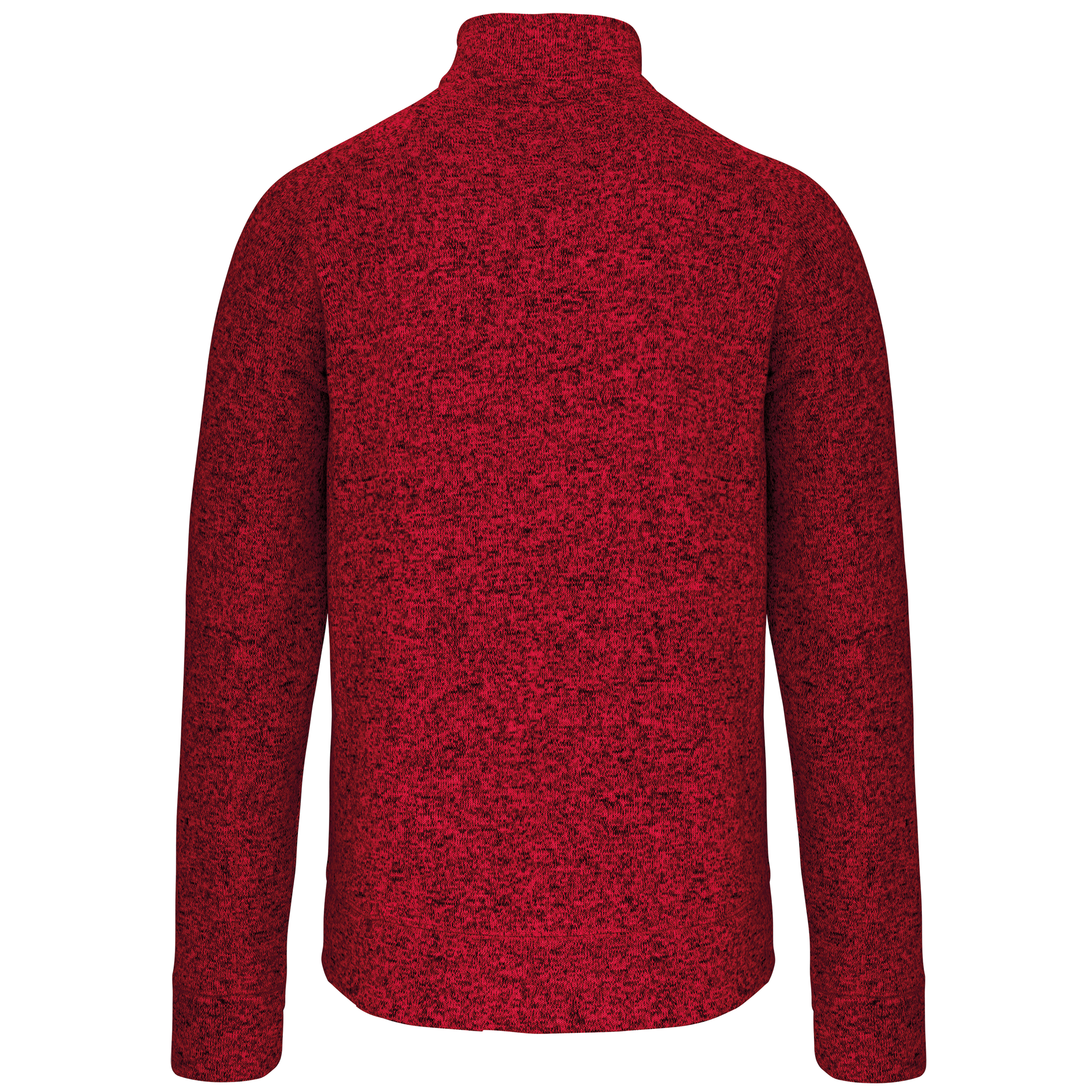 Chaqueta jaspeada con cremallera hombre