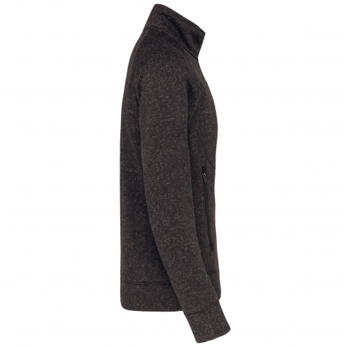 dark grey melange Chaqueta jaspeada con cremallera hombre