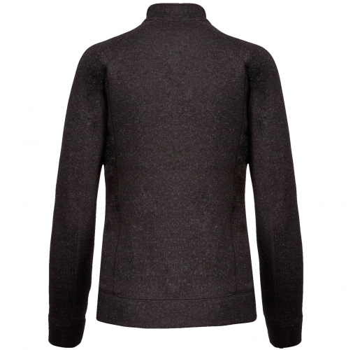 dark grey melange Chaqueta jaspeada con cremallera mujer