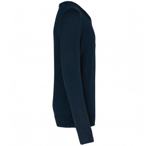 navy Jersey cuello de pico niños