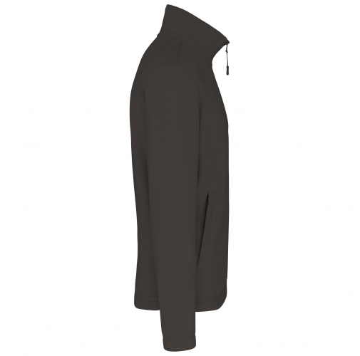 dark grey Chaqueta micropolar con cremallera hombre