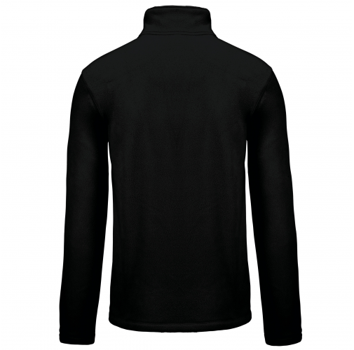 black Chaqueta micropolar con cremallera hombre