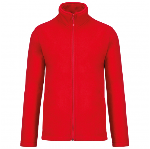 red Chaqueta micropolar con cremallera hombre