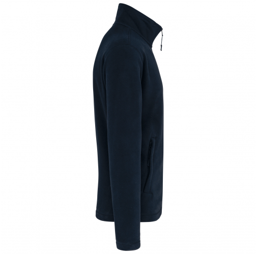navy Chaqueta micropolar con cremallera hombre