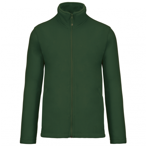 forest green Chaqueta micropolar con cremallera hombre