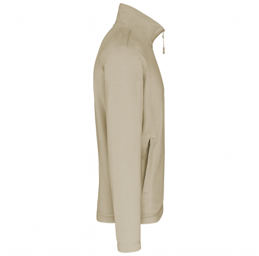 beige Chaqueta micropolar con cremallera hombre