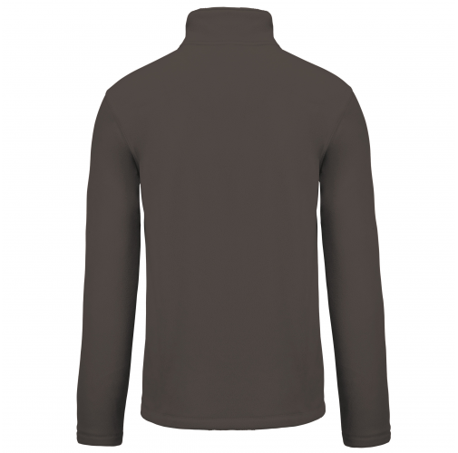 green olive Chaqueta micropolar con cremallera hombre