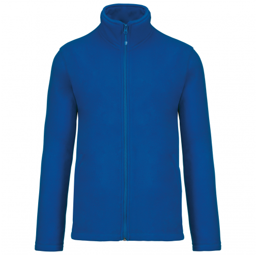 royal blue Chaqueta micropolar con cremallera hombre