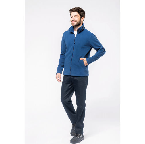 Chaqueta micropolar con cremallera hombre