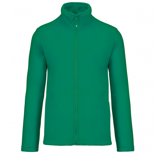 kelly green Chaqueta micropolar con cremallera hombre